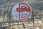 2 planches émaillées Ducati + présentoir années 1950, Collections, Enlèvement ou Envoi, Comme neuf, Panneau publicitaire