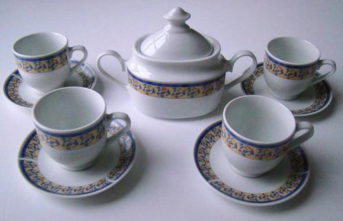 10-delig porceleinen koffieservies / theeservies  -  NIEUW, Maison & Meubles, Cuisine | Vaisselle, Neuf, Tasse(s) et/ou soucoupe(s)