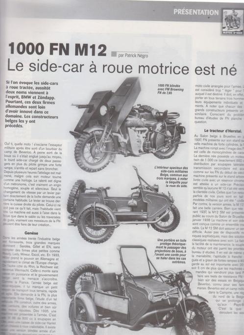 FN 1000cc M12 collectie motorfiets, Boeken, Motoren, Gelezen, Verzenden