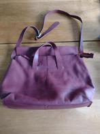 handtas,leder, Bordeaux/rood, Ophalen of Verzenden, Zo goed als nieuw, Rood, Handtas