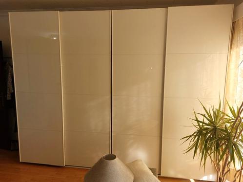 Witte schuifdeur 3 meter (4x75cm) - Pax Anstad, Huis en Inrichting, Kasten | Kleerkasten, Zo goed als nieuw, Ophalen