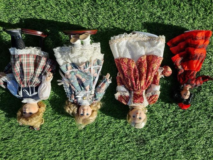 Set porseleinen poppen, Verzamelen, Poppen, Gebruikt, Pop, Ophalen of Verzenden