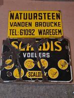 emaille borden Natuursteen Vanden Broucke 1957, Scaldis 1958, Collections, Envoi