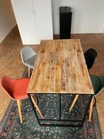 Bar / table haute + 4 tabourets, Maison & Meubles, Avec repose-pieds, 4 tabourets, Comme neuf, Enlèvement