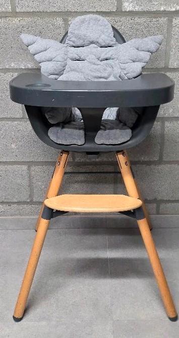 Childhome Chaise haute Evolu 2 + relax bois New born, Kinderen en Baby's, Kinderstoelen, Gebruikt, Meegroeistoel, Ophalen