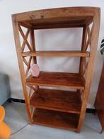 Volhouten teak boekenkast/rek., Ophalen, Gebruikt, Teakhout, Met plank(en)