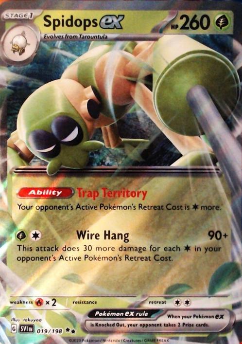 Spidops ex - 019/198, Hobby en Vrije tijd, Verzamelkaartspellen | Pokémon, Nieuw, Losse kaart, Ophalen of Verzenden