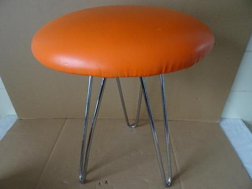 Curiosa design kruk vintage Duitse design kruk 45cm 1955, Antiek en Kunst, Curiosa en Brocante, Ophalen of Verzenden