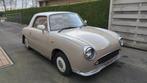 Oldtimer Nissan Figaro FK10 Topaz Mist, Auto's, 4 zetels, Beige, Cabriolet, Beige