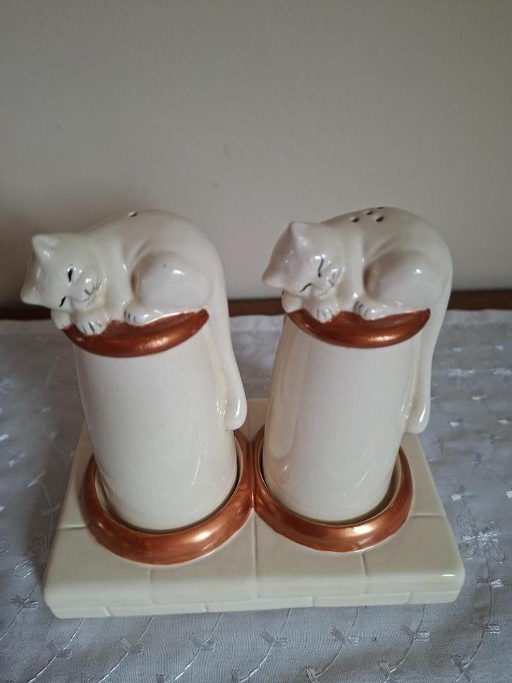 Peper zout stel Cats Collection Cruet Set John Beswick 84, Antiek en Kunst, Antiek | Keukengerei, Ophalen