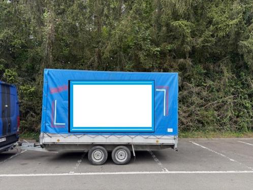 Weytens gesloten, geremde en zeilaanhangwagen 15M3 400x210x1, Auto diversen, Aanhangers en Bagagewagens, Gebruikt, Ophalen
