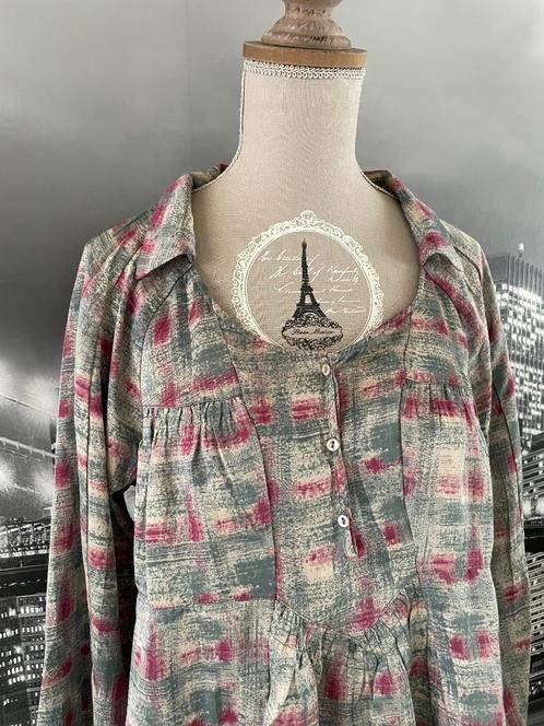 blouse lange mouwen - Cotélac - 38 à 40, Kleding | Dames, Blouses en Tunieken, Zo goed als nieuw, Maat 38/40 (M), Overige kleuren