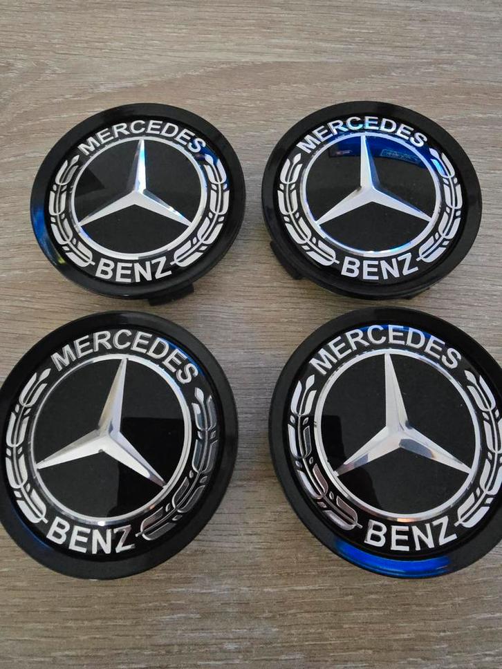 Mercedes naafdoppen wieldoppen 75 mm / 70 mm, Auto diversen, Wieldoppen, Nieuw, Ophalen of Verzenden