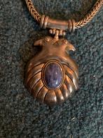 Collier en argent avec une pierre de lapis-lazuli, Comme neuf, Avec pierre précieuse, Argent, Argent