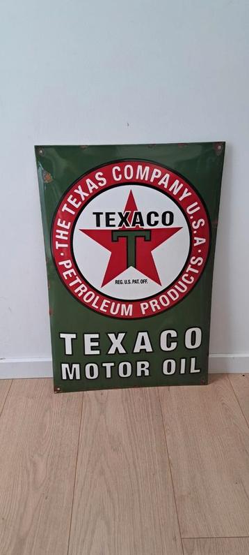 Texaco emaille  beschikbaar voor biedingen