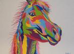 peinture à l'huile pop art pony (60x80 cm), Enlèvement ou Envoi