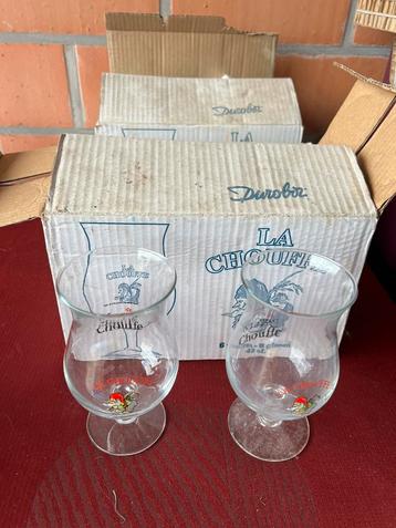 Glazen van la chouffe €1,50 het stuk, Ophalen of Verzenden, Zo goed als nieuw
