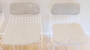 4 design barstoelen HK Living - incl zitkussen beschikbaar voor biedingen