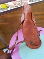 SAC A DOS CUIR VERITABLE BACKPACK NATURAL LEATHER, Enlèvement, Comme neuf, 45 à 60 cm
