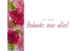 Wenskaart 'moeder' (vintage flowers), Ophalen of Verzenden, Nieuw
