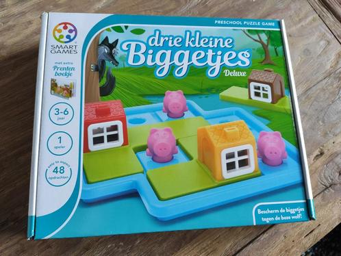 Smart Games - Drie Kleine Biggetjes Deluxe NL, Kinderen en Baby's, Speelgoed | Educatief en Creatief, Zo goed als nieuw, Puzzelen