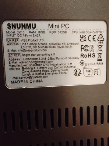 SNUNMU CK10 Mini-pc beschikbaar voor biedingen