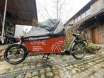 CargoBike Classic longsteps 8v matgraniet met extrabatterij., Fietsen en Brommers, Gebruikt, Elektrisch, 2 kinderen, Ophalen