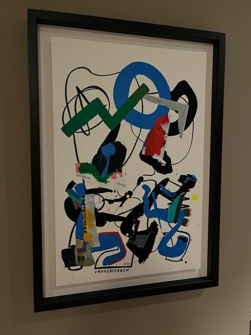 Zeefdruk Klaas Vanderperren, Antiek en Kunst, Kunst | Schilderijen | Modern, Ophalen of Verzenden