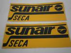 2 autocollants Sunair Seca (5 euros pour tout), Collections, Comme neuf, Envoi, Panneau publicitaire
