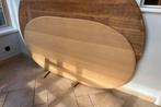 Mooie ovalen massief eiken tafelblad, Huis en Inrichting, Ophalen, Zo goed als nieuw