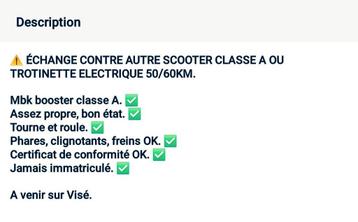 Booster classe A., Tickets & Billets