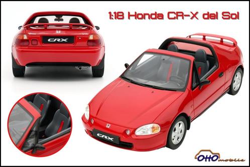 Otto OT415 Honda Civic CRX VTI Del Sol Red 1995, Hobby en Vrije tijd, Modelauto's | 1:18, Nieuw, Auto, OttOMobile, Ophalen of Verzenden