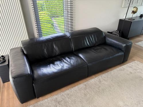lederen moderne sofa zetel met relax functie, Huis en Inrichting, Zetels | Zetels, Zo goed als nieuw, Rechte bank, Driepersoons