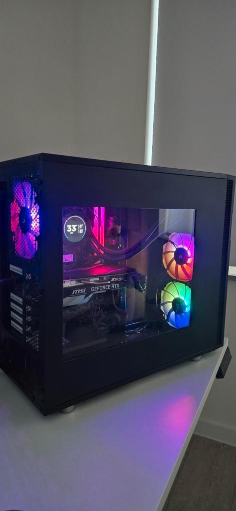 Gamecomputer * Intel i7-9700k * 2070S * 32Gb DDR4 * 2TB Nvme, Computers en Software, Desktop Pc's, SSD, Gaming, Ophalen