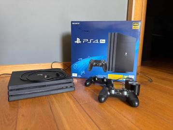 Playstation 4 PRO + controllers + oplaadstation, Enlèvement ou Envoi, Utilisé, 1 TB, Pro