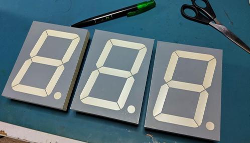 Grote 7 segment LED displays, Hobby en Vrije tijd, Elektronica-componenten, Nieuw, Ophalen of Verzenden