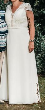 Robe de mariée - Clair de femme, Ophalen of Verzenden, Zo goed als nieuw, Wit, Trouwjurk