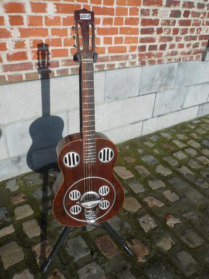 DOBRO DEL VECCHIO, Muziek en Instrumenten, Snaarinstrumenten | Gitaren | Akoestisch, Zo goed als nieuw, Resonator- of Dobrogitaar