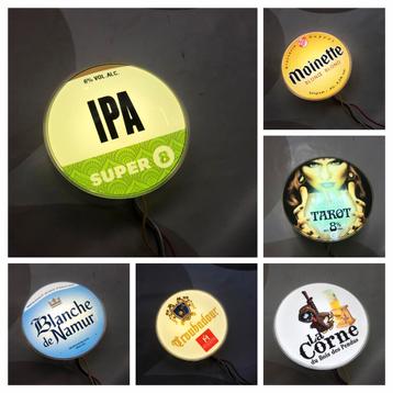 Différents verres de robinet,bière avec lumières,voir photos, Enlèvement ou Envoi, Comme neuf, Autres types