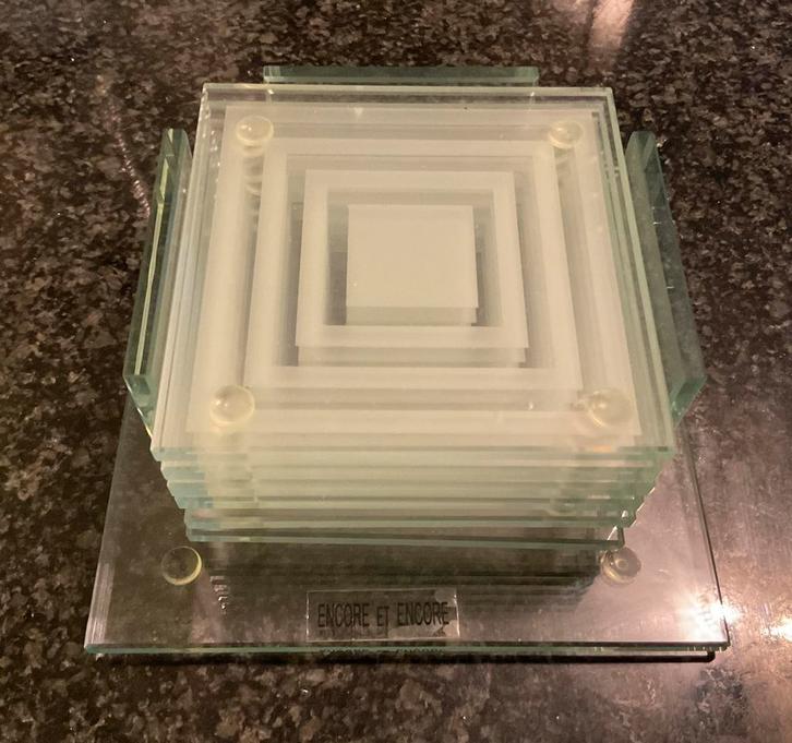 6 dessous de verre avec support…. Encore et Encore, Huis en Inrichting, Woonaccessoires | Onderzetters, Zo goed als nieuw, Ophalen
