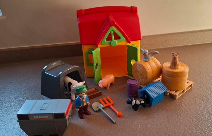 PLAYMOBIL 1.2.3 Meeneemboerderij met dieren - 6962, Kinderen en Baby's, Speelgoed | Playmobil, Ophalen of Verzenden