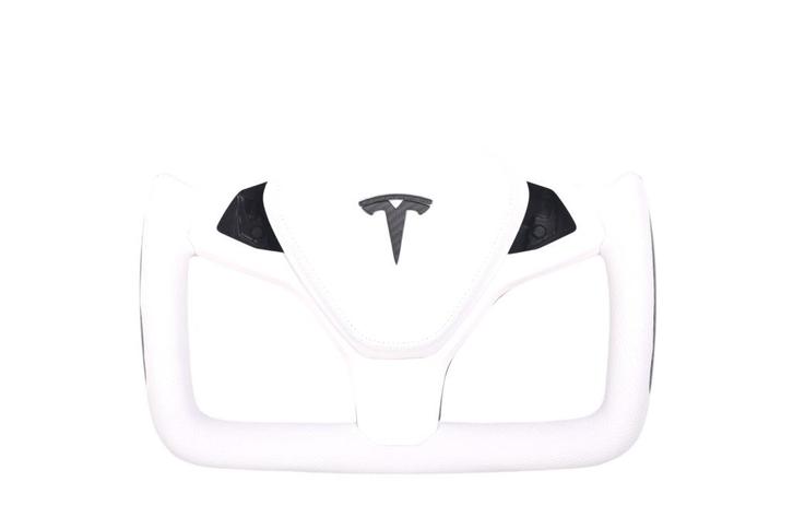 Tesla Plaid leder & carbon sportstuur, Auto-onderdelen, Besturing, Nieuw, Verzenden