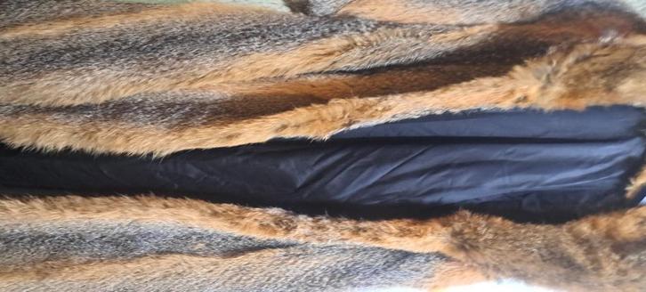 Luxe vossenbontjas – echt bont, tweedehands, Kleding | Dames, Jassen | Winter, Gedragen, Maat 46/48 (XL) of groter, Ophalen