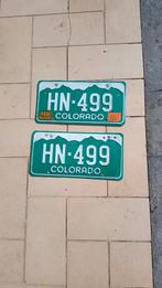 Paire de plaques usa, Collections, Enlèvement ou Envoi