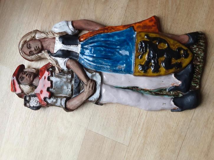Tijl & Nele keramieken  wanddecoratie  ! SUPERMOOIE STAAT, Antiek en Kunst, Antiek | Keramiek en Aardewerk, Ophalen