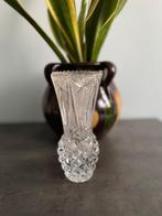 Vase à boutons vintage en cristal au plomb épais, Enlèvement