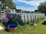 Groot zwembad met kuis robot en extra pomp en benodigheden, Tuin en Terras, Ophalen, Gebruikt, Opzetzwembad
