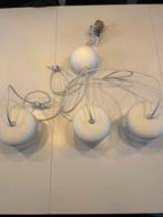 Lampes blanches suspendue avec 3 verres rectangulaires, Utilisé