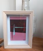 Ingekaderd grafisch werkje, papier, Antiek en Kunst, Ophalen of Verzenden