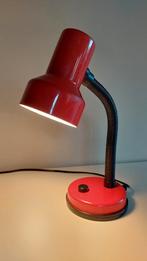 Prachtige vintage 70´s 80´s rode bureaulamp, Enlèvement ou Envoi